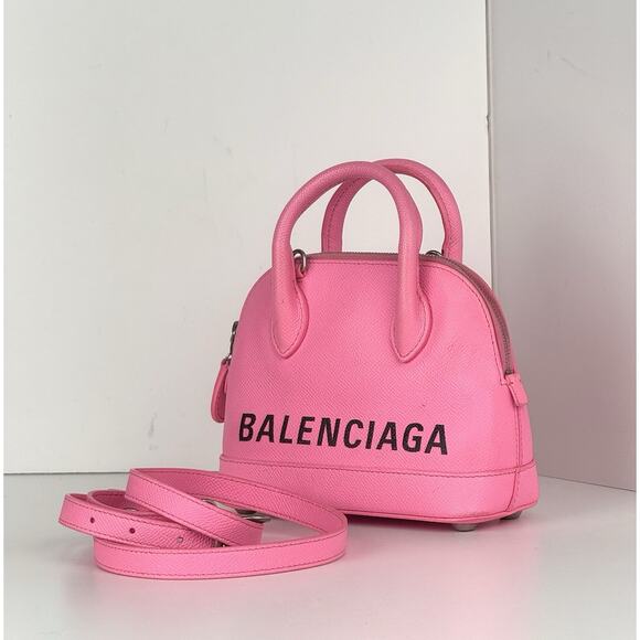 Balenciaga Handbags - Balenciaga Ville XXS Top Handle Women's Bag in Pink Leather